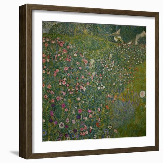 Italian garden landscape. Oil on canvas.-Gustav Klimt-Framed Premium Giclee Print