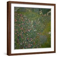 Italian garden landscape. Oil on canvas.-Gustav Klimt-Framed Giclee Print