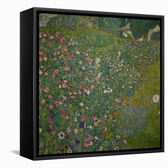 Italian garden landscape. Oil on canvas.-Gustav Klimt-Framed Stretched Canvas