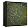 Italian garden landscape. Oil on canvas.-Gustav Klimt-Framed Stretched Canvas