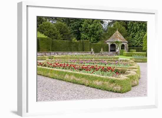 Italian Garden of Glamis Castle, Angus, Scotland-phbcz-Framed Photographic Print