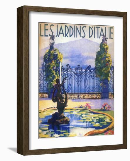 Italian Gardens-Vintage Apple Collection-Framed Giclee Print