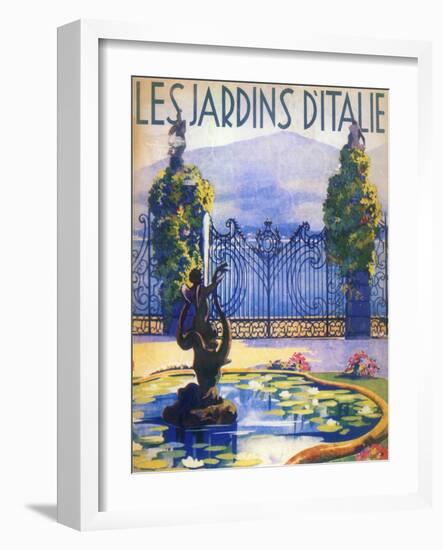 Italian Gardens-Vintage Apple Collection-Framed Giclee Print