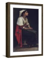 Italian Girl, 1867-William Morris Hunt-Framed Giclee Print