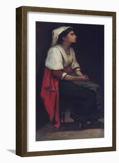 Italian Girl, 1867-William Morris Hunt-Framed Giclee Print