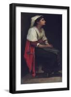 Italian Girl, 1867-William Morris Hunt-Framed Giclee Print