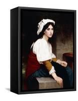 Italian Girl by a Fountain, 1870-William Adolphe Bouguereau-Framed Stretched Canvas