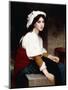 Italian Girl by a Fountain, 1870-William Adolphe Bouguereau-Mounted Giclee Print
