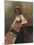 Italian Girl, c.1872-Jean-Baptiste-Camille Corot-Mounted Giclee Print