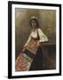 Italian Girl, c.1872-Jean-Baptiste-Camille Corot-Framed Premium Giclee Print