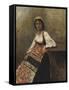 Italian Girl, c.1872-Jean-Baptiste-Camille Corot-Framed Stretched Canvas