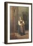 Italian Girl in Church-Edwin Bale-Framed Giclee Print