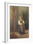 Italian Girl in Church-Edwin Bale-Framed Giclee Print