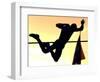 Italian Giuseppe Gibilisco Crosses the Bar During the Men's Pole Vault-null-Framed Photographic Print