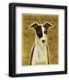 Italian Greyhound (Black & White)-John Golden-Framed Giclee Print