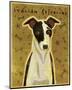 Italian Greyhound (Black & White)-John Golden-Mounted Giclee Print