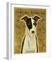 Italian Greyhound (Black & White)-John Golden-Framed Giclee Print