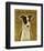Italian Greyhound (Black & White)-John W^ Golden-Framed Art Print