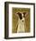 Italian Greyhound (Black & White)-John W^ Golden-Framed Art Print