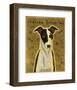 Italian Greyhound (Black & White)-John W^ Golden-Framed Art Print