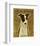 Italian Greyhound (Black & White)-John W^ Golden-Framed Art Print