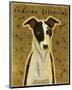 Italian Greyhound (Black & White)-John W^ Golden-Mounted Art Print