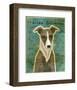 Italian Greyhound (White & Grey)-John W^ Golden-Framed Art Print