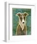 Italian Greyhound (White & Grey)-John W^ Golden-Framed Art Print