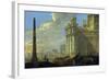 Italian Harbor View-Jacob van der Ulft-Framed Art Print