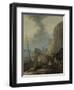 Italian Harbor-Johannes Lingelbach-Framed Art Print