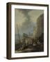 Italian Harbor-Johannes Lingelbach-Framed Art Print