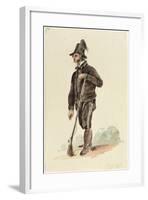 Italian Hunter, 1830-Carl Wilhelm Goetzloff-Framed Giclee Print