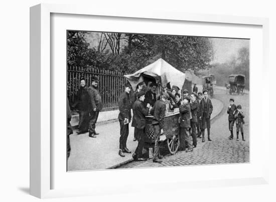 Italian Ice Cream or 'Hoky' Seller, London, Early 1900s, (1926-192)-Taylor-Framed Giclee Print