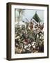 Italian Imperialism. Libya. Turkish and Arab Troops Attacking Italian Positions around Tripoli-null-Framed Giclee Print