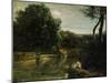 Italian Impressions or Italian Landscape-Jean-Baptiste-Camille Corot-Mounted Giclee Print