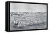 Italian Infantry Battalion in Moncullo Camp, 1886, Colonial Wars, Eritrea-null-Framed Stretched Canvas