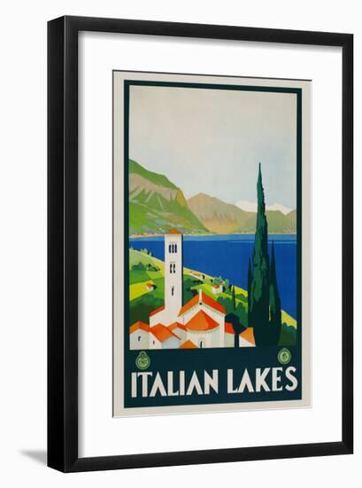 Italian Lakes-Vintage Posters-Framed Giclee Print