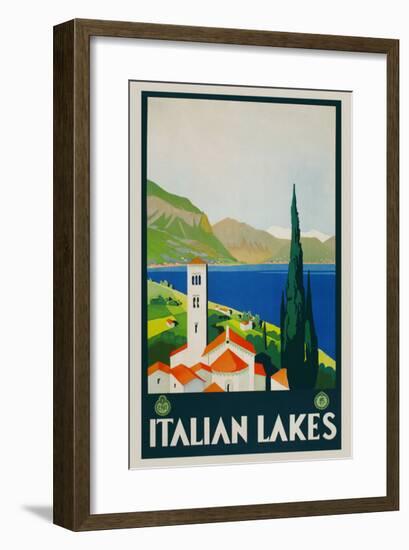 Italian Lakes-Vintage Posters-Framed Giclee Print