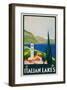 Italian Lakes-Vintage Posters-Framed Giclee Print