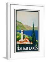 Italian Lakes-Vintage Posters-Framed Giclee Print