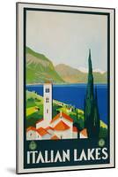 Italian Lakes-Vintage Posters-Mounted Giclee Print