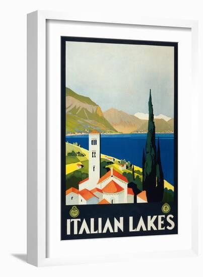 Italian Lakes-null-Framed Art Print
