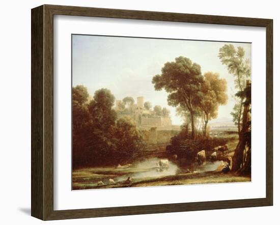 Italian Landscape, 1640-Claude Lorraine-Framed Giclee Print
