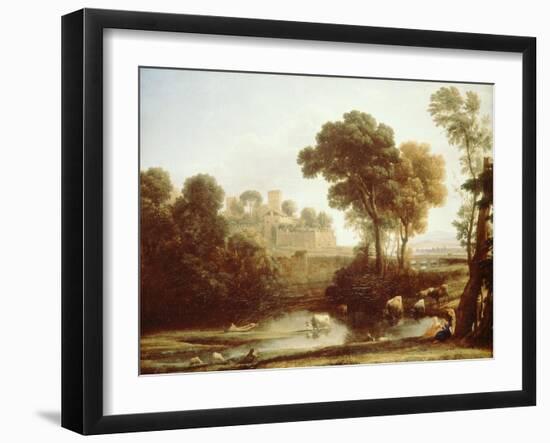 Italian Landscape, 1640-Claude Lorraine-Framed Giclee Print