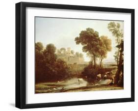 Italian Landscape, 1640-Claude Lorraine-Framed Giclee Print