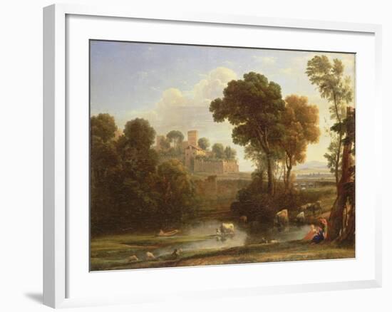 Italian Landscape, 1648-Claude Lorraine-Framed Giclee Print