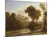 Italian Landscape, 1648-Claude Lorraine-Mounted Giclee Print