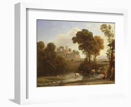 Italian Landscape, 1648-Claude Lorraine-Framed Giclee Print