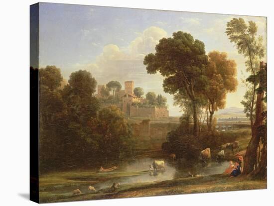 Italian Landscape, 1648-Claude Lorraine-Stretched Canvas