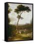 Italian Landscape, 1828-30 (Oil on Canvas)-Washington Allston-Framed Stretched Canvas